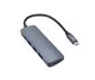 Preview: USB 3.1 Typ C Adapter USB A 4-Port HUB+PD, 4x USB A + Typ C Ladebuchse, DINIC Polybag